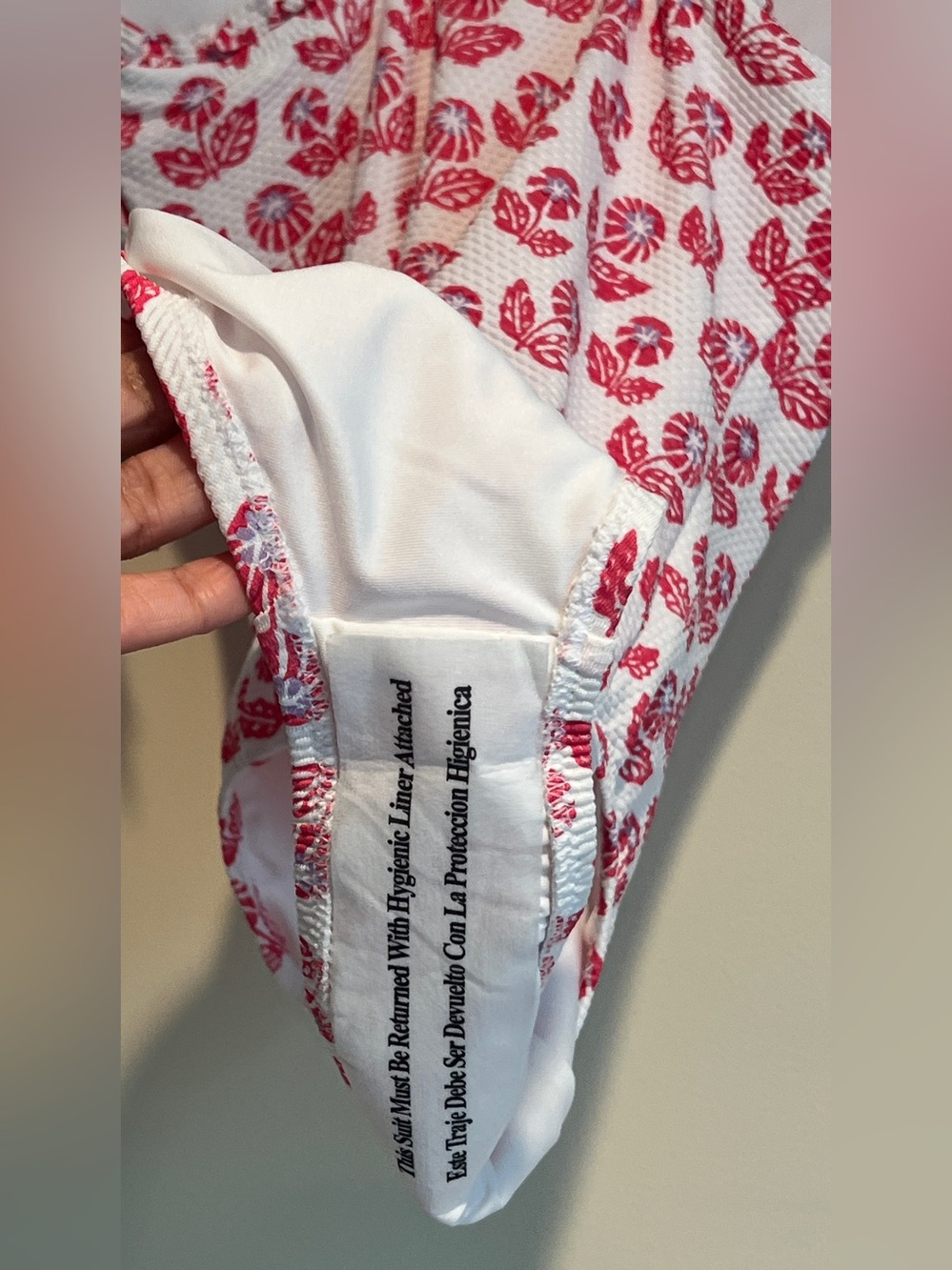 Roller Rabbit Target Women's One Piece Swimsuit Red Floral Sz XS NTW Beach Boho - Picture 9 of 12